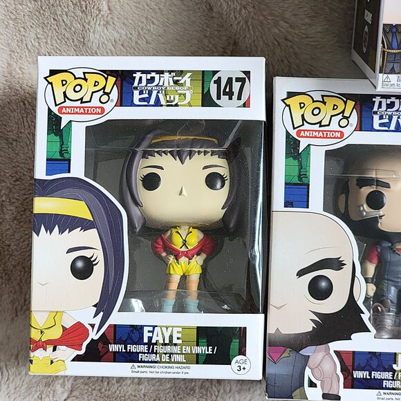 Funko POP! Cowboy Bebop Spike Faye Ed Jet 145 146 147 148 Vaulted + Bonus MIB - Picture 2 of 16